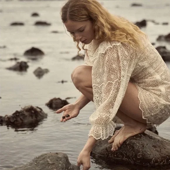 NWT Doen Franique Dress in Magnolia - Picture 3 of 9